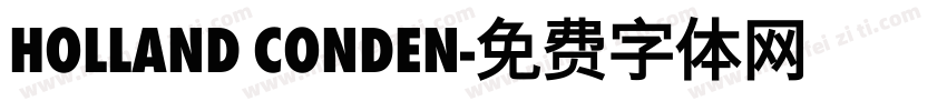 Holland Conden字体转换